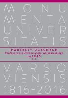 Portrety Uczonych. Profesorowie Uniwersytetu Warszawskiego po 1945, A−K. Autor: Baraniewski Waldemar, Tygielski Wojciech. SmakLiter.pl Okładka książki Portrety Uczonych. Profesorowie Uniwersytetu Warszawskiego po 1945, A−K