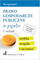 Okładka książki Prawo gospodarcze publiczne w pigułce wyd 3