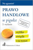 Okładka książki Prawo handlowe w pigułce wyd 3