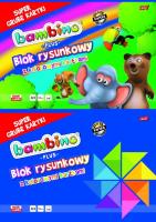 Opakowanie Blok rysunkowy A3 Bambino z kolorowymi kartkami 16 kartek 10 sztuk mix