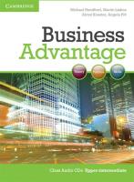 Business Advantage Upper-intermediate Audio 2CD. Autor: Handford Michael, Lisboa Martin. SmakLiter.pl Okładka książki Business Advantage Upper-intermediate Audio 2CD