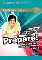 Cambridge English Prepare! 3 Student's Book + online workbook. Autor: Kosta Joanna, Williams Melanie. SmakLiter.pl Okładka książki Cambridge English Prepare! 3 Student's Book + online workbook
