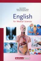 English for Medical Sciences. Autor: Lipińska Anna, Wiśniewska-Leśków Sylwia, Szczepankiewicz Zuzanna. SmakLiter.pl Okładka książki English for Medical Sciences