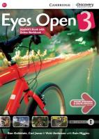 Eyes Open 3 Student's Book with Online Workbook. Autor: Goldstein Ben, Jones Ceri, Anderson Vicki. SmakLiter.pl Okładka książki Eyes Open 3 Student's Book with Online Workbook