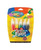 Opakowanie Farby Colorino w tubach z pędzelkiem 5 kolorów