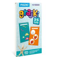Fiszki Grajki 3-4. Autor: Kinga Perczyńska (red.). SmakLiter.pl Okładka książki Fiszki Grajki 3-4