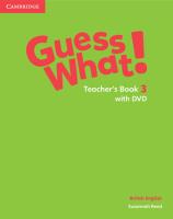 Guess What! 3 Teacher's Book with DVD. Autor: Reed Susannah. SmakLiter.pl Okładka książki Guess What! 3 Teacher's Book with DVD
