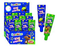 Klej magiczny Bambino w tubie 45g Display 12 sztuk. Wydawca: St. Majewski. SmakLiter.pl Opakowanie Klej magiczny Bambino w tubie 45g Display 12 sztuk