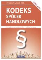 Okładka książki Kodeks spółek handlowych w.2016 LITERAT