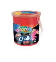 Opakowanie Kreda kolorowa Colorino Jumbo wiaderko 12 kolorów