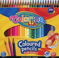 Opakowanie Kredki ołówkowe trójkątne Colorino Kids 24 kolory