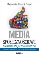 Okładka książki Media społecznościowe na rynku międzynarodowym