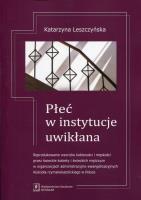 Okładka książki Płeć w instytucie uwikłania