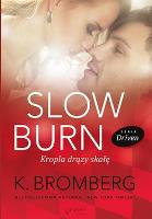 Slow burn. Kropla draży skałę. Autor: K. Bromberg. SmakLiter.pl Okładka książki Slow burn. Kropla draży skałę