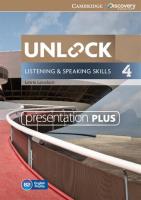 Unlock  4 Listening and Speaking Skills Presentation Plus. Autor: Lansford Lewis. SmakLiter.pl Okładka książki Unlock  4 Listening and Speaking Skills Presentation Plus