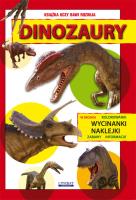 Wycinanki, kolorowanki i naklejki. Dinozaury. Autor: Mroczek Jacek. SmakLiter.pl Okładka książki Wycinanki, kolorowanki i naklejki. Dinozaury