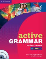 Active Grammar  1 without Answers + CD. Autor: Davis Fiona, Rimmer Wayne. SmakLiter.pl Okładka książki Active Grammar  1 without Answers + CD