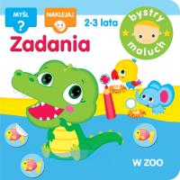 Bystry maluch: Zadania w zoo. Autor: Irma Pikiene. SmakLiter.pl Okładka książki Bystry maluch: Zadania w zoo