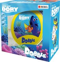 Dobble: Gdzie jest Dory? REBEL. Autor: Denis Blanchot, Guillaume Gille-Naves, Igor Polouchine. SmakLiter.pl Okładka książki Dobble: Gdzie jest Dory? REBEL