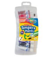 Opakowanie Farby Colorino Kids tempera w tubach z pędzelkiem 10 kolorów