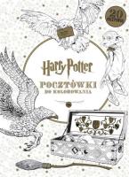 Harry Potter. Pocztówki do kolorowania. Autor: Opracowanie zbiorowe. SmakLiter.pl Okładka książki Harry Potter. Pocztówki do kolorowania