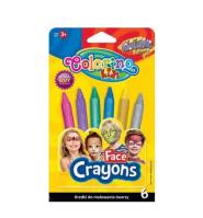 Opakowanie Kredki do malowania twarzy Colorino Kids Metallic 6 kolorów