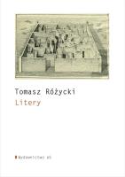 Litery. Autor: Różycki Tomasz. SmakLiter.pl Okładka książki Litery
