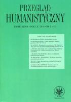 Opakowanie Przegląd Humanistyczny 1/2016
