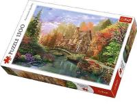 Opakowanie Puzzle 1500 Chatka nad jeziorem TREFL