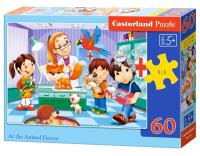 Puzzle 60 U weterynarza CASTOR. Wydawca: Castorland. SmakLiter.pl Opakowanie Puzzle 60 U weterynarza CASTOR