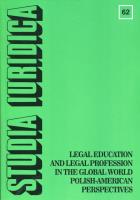 Opakowanie Studia Iuridica nr 62 Legal Education and Legal Profession in the Global World - Polish-American Perspectives