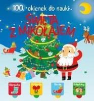 Okładka książki 100 okienek święta z Mikołajem