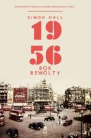 1956 Rok rewolty. Autor: Simon Hall. SmakLiter.pl Okładka książki 1956 Rok rewolty