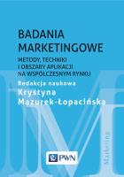 Okładka książki Badania marketingowe