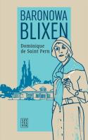 Baronowa Blixen. Autor: Dominique de Saint Pern. SmakLiter.pl Okładka książki Baronowa Blixen