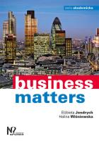 Business matters. Autor: Jendrych Elżbieta, Wiśniewska Halina. SmakLiter.pl Okładka książki Business matters
