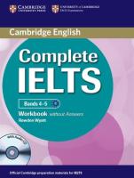 Okładka książki Complete IELTS Bands 4-5 Workbook without Answers + CD