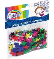 Confetti cekiny gwiazdki FIORELLO. Wydawca: Fiorello. SmakLiter.pl Opakowanie Confetti cekiny gwiazdki FIORELLO