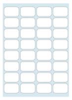 Opakowanie Etykiety A białe 19/12 180