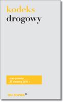 Kodeks drogowy. Autor: Anna Prus (oprac.). SmakLiter.pl Okładka książki Kodeks drogowy