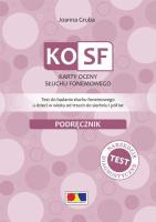 Okładka książki KOSF - Karty oceny słuchu fonemowego