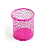 Opakowanie Kubek na długopisy siatka różowy LEVIATAN