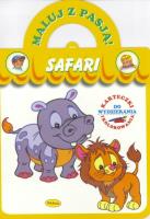 Maluj z Pasją - Safari. Autor: Il. Mariola Budek. SmakLiter.pl Okładka książki Maluj z Pasją - Safari