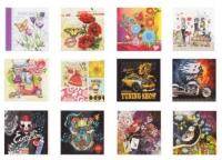 Opakowanie Notes ozdobny 100x100/60K kratka/linia FRESH