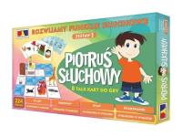 Piotruś słuchowy 8 talii do gry. Autor:   Praca zbiorowa. SmakLiter.pl Okładka książki Piotruś słuchowy 8 talii do gry