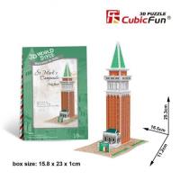 Okładka książki Puzzle 3D Domki świata - Francja St.Markąs campanile 18 el.(