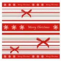 Opakowanie Serwetki 33/3/20 Paski/Kokardki czerwone