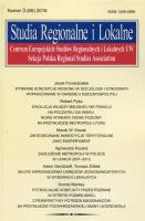 Opakowanie Studia Regionalne i Lokalne 3/2016