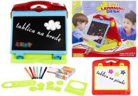 Tablica składana w walizkę dwustronna 2w1 na kredę. Wydawca: Lean Toys. SmakLiter.pl Opakowanie Tablica składana w walizkę dwustronna 2w1 na kredę