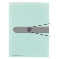 Okładka książki Teczka rysunkowa A4 PP z gumką tran. pastell Mięta